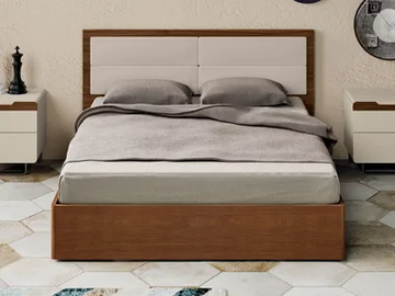 UN4904-T - Wooden double bed by Tarocco Vaccari Group - view 2